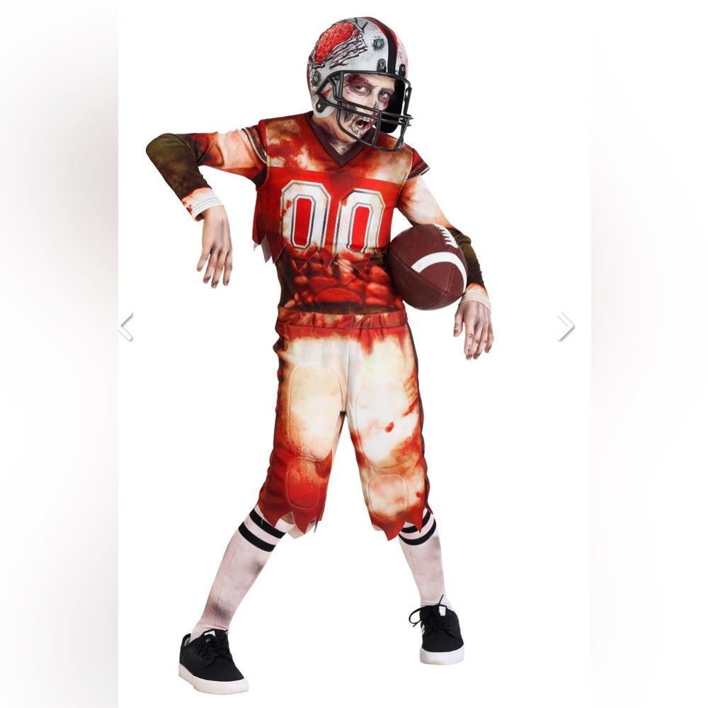 Zombie Football Player Kids Costume